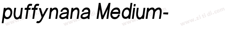 puffynana Medium字体转换
